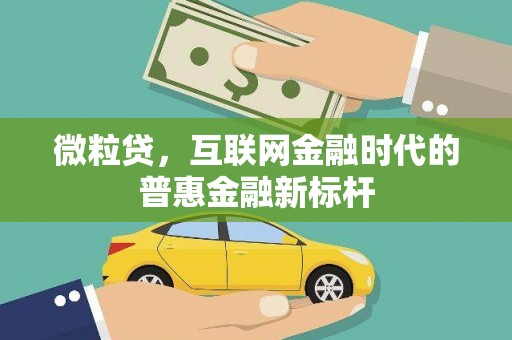 金华微粒贷，互联网金融时代的普惠金融新标杆