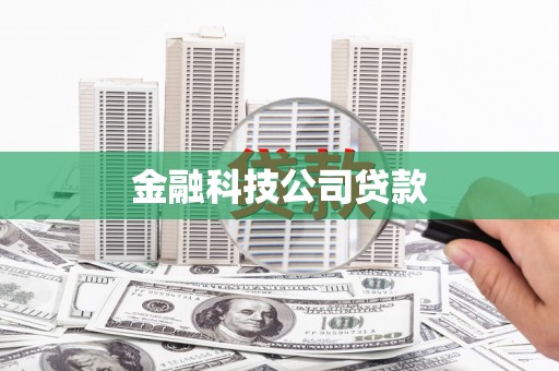 金华金融科技公司贷款