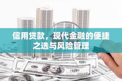 金华信用贷款，现代金融的便捷之选与风险管理