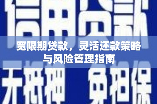 金华宽限期贷款，灵活还款策略与风险管理指南