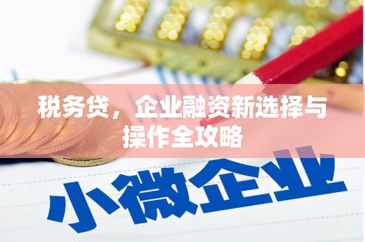 金华税务贷，企业融资新选择与操作全攻略