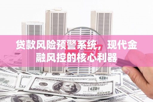 金华贷款风险预警系统，现代金融风控的核心利器