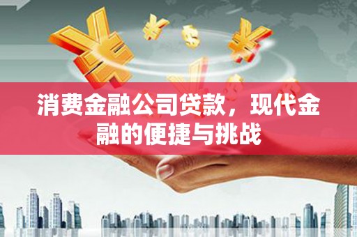 金华消费金融公司贷款，现代金融的便捷与挑战