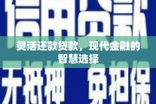 金华灵活还款贷款，现代金融的智慧选择