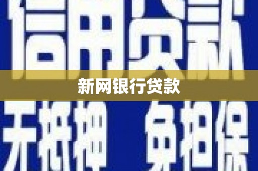 金华新网银行贷款