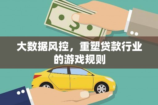 金华大数据风控，重塑贷款行业的游戏规则