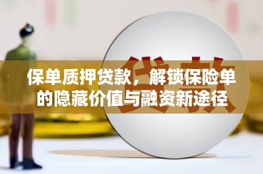 金华保单质押贷款，解锁保险单的隐藏价值与融资新途径