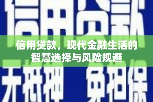 金华信用贷款，现代金融生活的智慧选择与风险规避