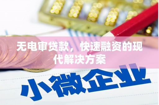 金华无电审贷款，快速融资的现代解决方案