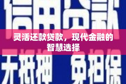 金华灵活还款贷款，现代金融的智慧选择
