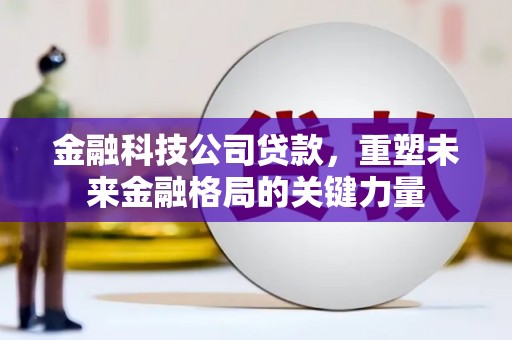 金华金融科技公司贷款，重塑未来金融格局的关键力量