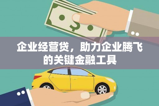 金华企业经营贷，助力企业腾飞的关键金融工具