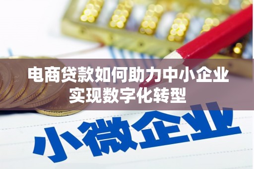 金华电商贷款如何助力中小企业实现数字化转型