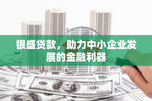 金华银盛贷款，助力中小企业发展的金融利器