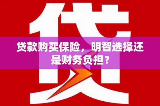 金华贷款购买保险，明智选择还是财务负担？
