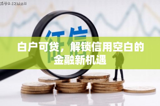 金华白户可贷，解锁信用空白的金融新机遇