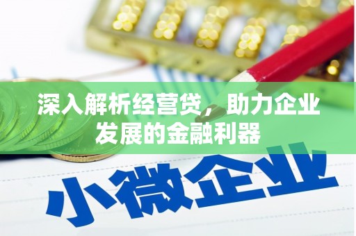 金华深入解析经营贷，助力企业发展的金融利器
