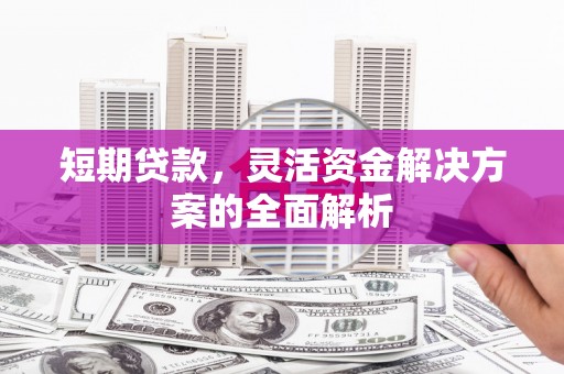 金华短期贷款，灵活资金解决方案的全面解析