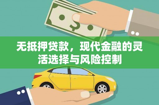 金华无抵押贷款，现代金融的灵活选择与风险控制
