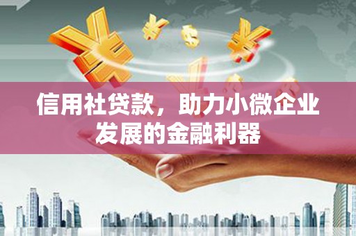 金华信用社贷款，助力小微企业发展的金融利器