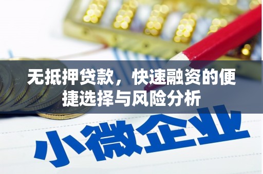 金华无抵押贷款，快速融资的便捷选择与风险分析
