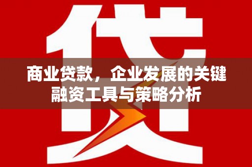 金华商业贷款，企业发展的关键融资工具与策略分析