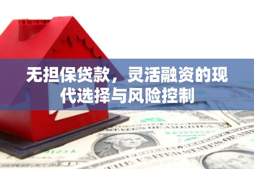 金华无担保贷款，灵活融资的现代选择与风险控制