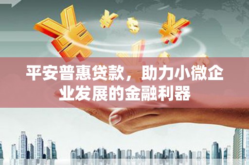 金华平安普惠贷款，助力小微企业发展的金融利器