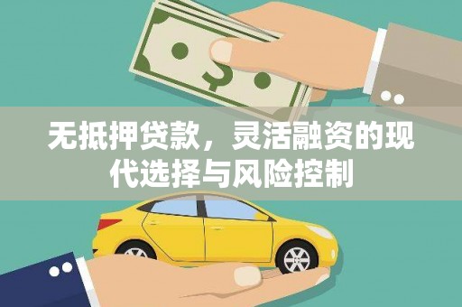 金华无抵押贷款，灵活融资的现代选择与风险控制