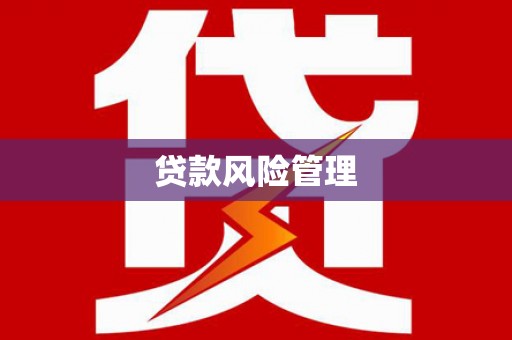 金华贷款风险管理