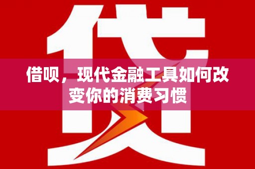 金华借呗，现代金融工具如何改变你的消费习惯