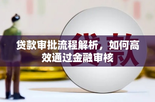 金华贷款审批流程解析，如何高效通过金融审核