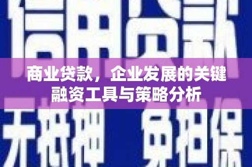 金华商业贷款，企业发展的关键融资工具与策略分析