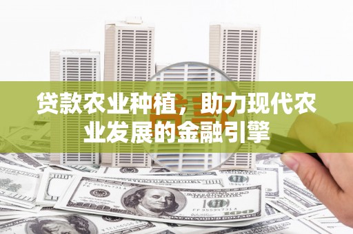 金华贷款农业种植，助力现代农业发展的金融引擎