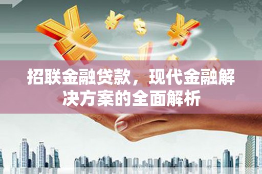 金华招联金融贷款，现代金融解决方案的全面解析