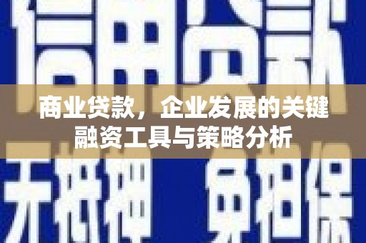 金华商业贷款，企业发展的关键融资工具与策略分析