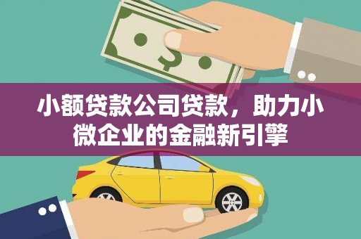 金华小额贷款公司贷款，助力小微企业的金融新引擎