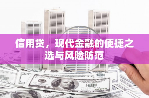 金华信用贷，现代金融的便捷之选与风险防范