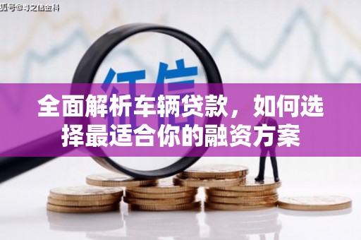 金华全面解析车辆贷款，如何选择最适合你的融资方案