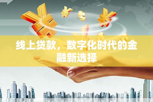 金华线上贷款，数字化时代的金融新选择