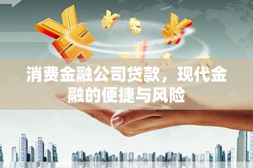 金华消费金融公司贷款，现代金融的便捷与风险
