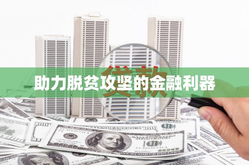 金华助力脱贫攻坚的金融利器